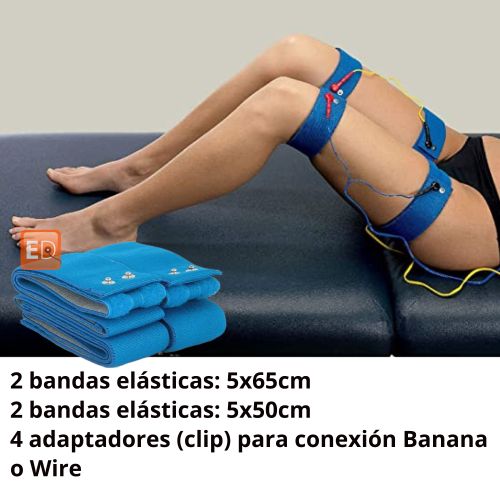 4 bandas elásticas de electroestimulación para piernas